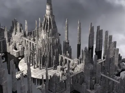 Babylon of the future Kit bash 3D model