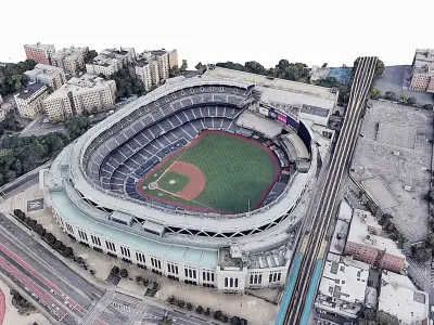 Yankee Stadium Low-poly 3D model
