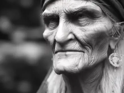 Aged sorceress Head-3D-Sculpt 3D model