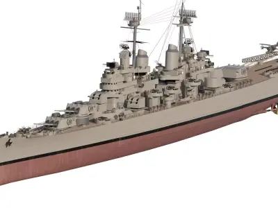 WW2 US NAVY HEAVY CRUISER BALTIMORE CLASS 3D model