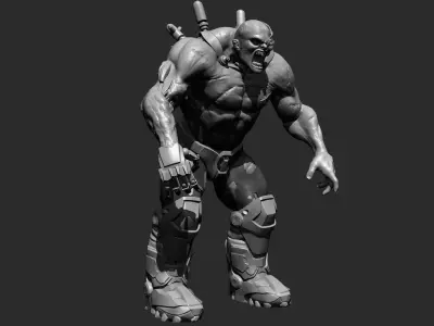 Cyber Zombie 3D model