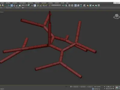 Kryptonite LED Chandelier Low-poly 3D model