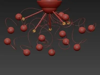 Modern Crystal chandelier with 11 Lights Chrom 3D model
