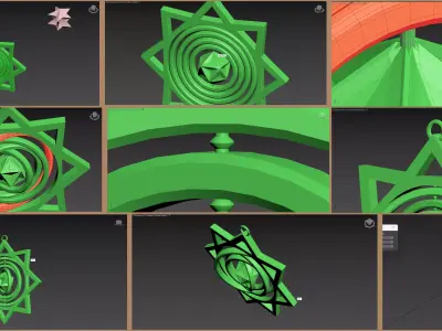 Spinning Star-3D Print Free 3D print model