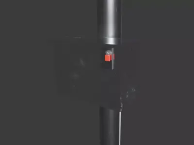 Solar Street Light Low-poly 3D model