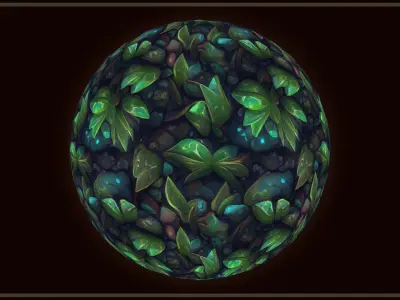 Grass Magic Forest Floor 10 TEXTURES Hand-painted ---PACK 6--- Texture