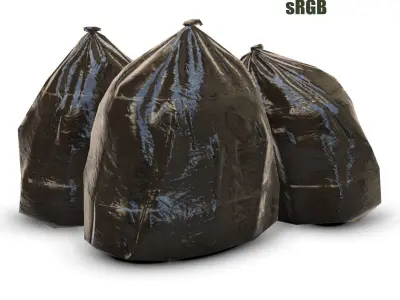 garbage bag - PBR - Game Ready Low-poly 3D model