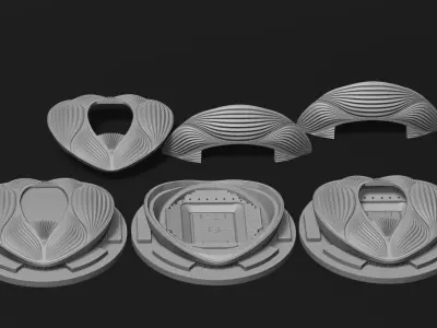 Al Janoub stadium 3D print model