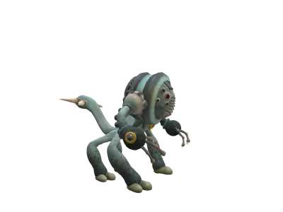 Fight Robot Low-poly 3D model