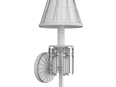 Crystal Sconce Low-poly 3D model
