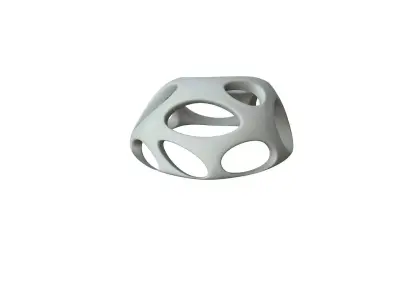 SciFi Cube Object No 55747 Low Poly Shape Low-poly 3D model