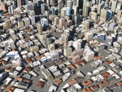 City 120 Low-poly 3D model