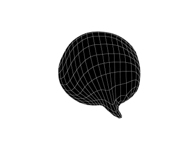 Speech Balloon v10 003 Low-poly 3D model