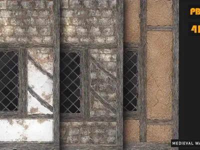 PBR Medieval Wall Texture