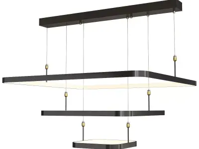 LED Bedroom Ceiling Pendant Light Low-poly 3D model