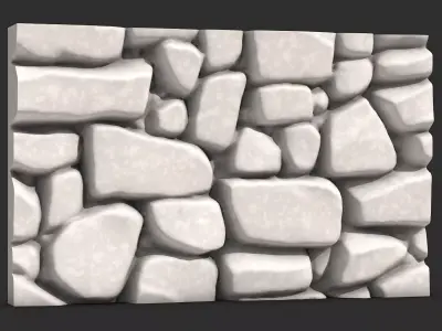 Old Cobblestone Wall Detail 3D print model purchase
