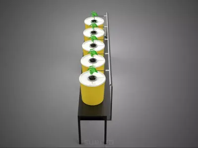 INDOOR HYDROPONIC SEEDLING PLANT PROPAGATION SYSTEM BATO FARM 3D model