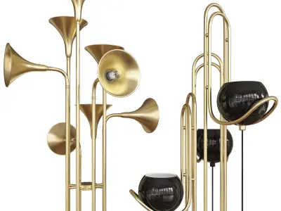 hanna floor lamp 3D model