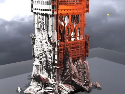 Sauron inspired watchtower  3D model