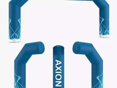 Zip-Off 800-80 inflatable arch Axion 3D model