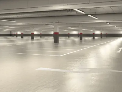 Underground Parking Garage 1 3D model