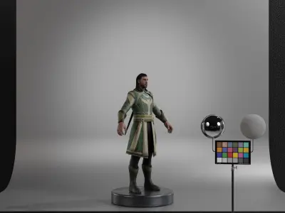 Baron Mordo Low-poly 3D model