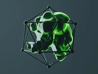 Living Parasite Animation 3D model