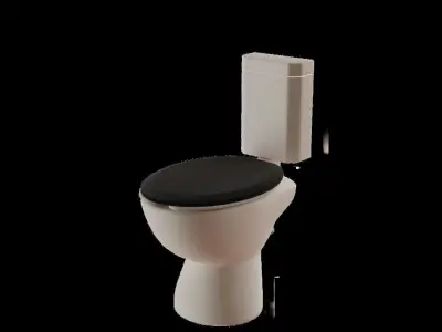 CYBERPUNK COLLECTION TOILET BOWL Low-poly 3D model