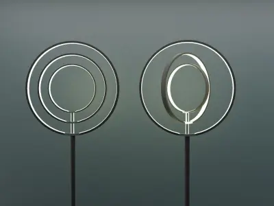 Modern Led Floor Lamp 3D model