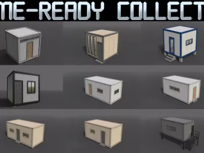 PBR Container House BB 3D Model Pack