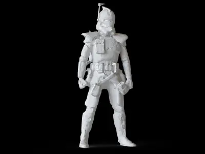 Clone Figure 3d model Scan Low-poly 3D model