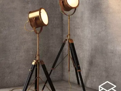 Floor Lamp Sketchup Model Free 3D model