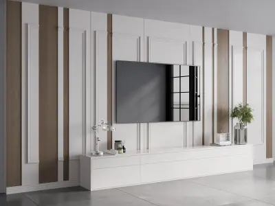 TV WALL NO36 A 3D model
