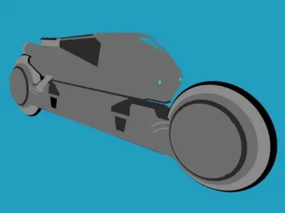 Scifi CyberBike 3D model