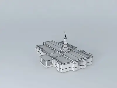 LDS.Templos Mormon, Villahermosa, Tabasco,Mexico, 85th operat... Free 3D model