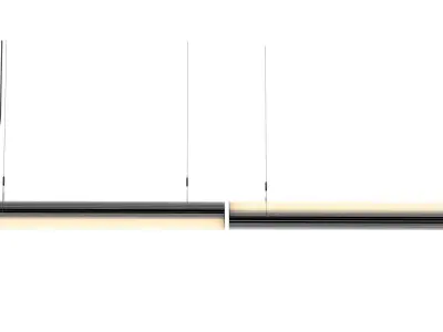 Queue Direct Pendant Double Section 3D model