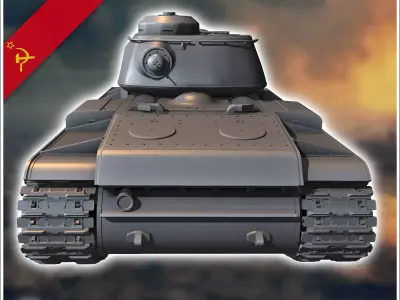 KV-122 - Soviet army WW2 Second World East front Ostfront RPG Mi 3D print model V1