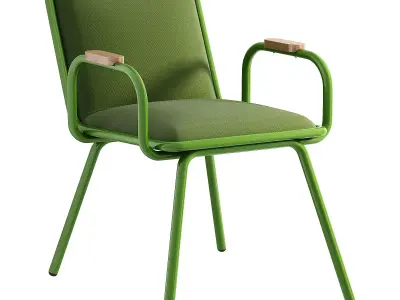 Dulwich Chair Armrests Grey 3D model