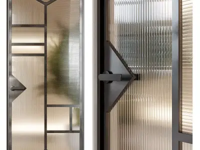 French interior door 3D model