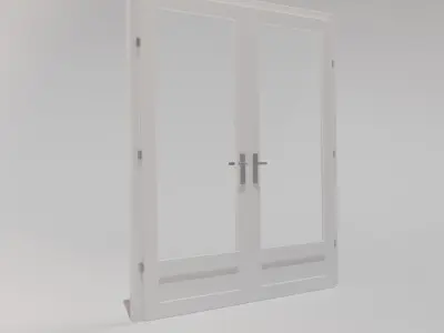 Double Door Glass 3D model
