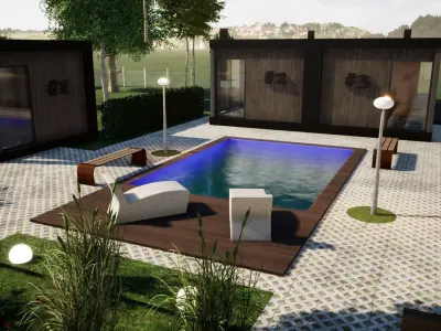 SKP Country complex house - LOS AROMOS 3D model