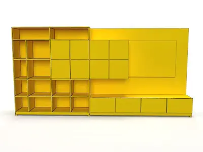 Tv Unit Set 3D model