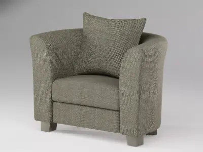 Modern Sofa 3D Model  PBR Textured  Low-Poly  Realistic Low-poly 3D model
