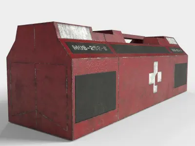 Sci-fi Medic Box Low-poly 3D model