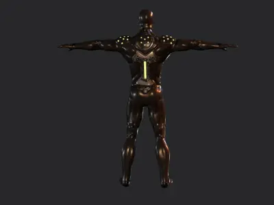 Exo Suit Armor Low-poly 3D model