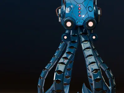 octopus burg 3D model