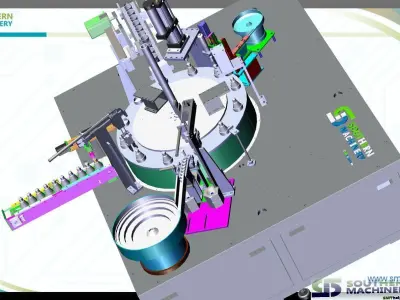 USD50K can build one LED Bulb production assembly line 3D model