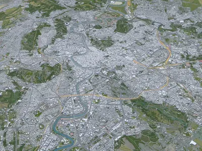 Rome City Italy Low-poly 3D model