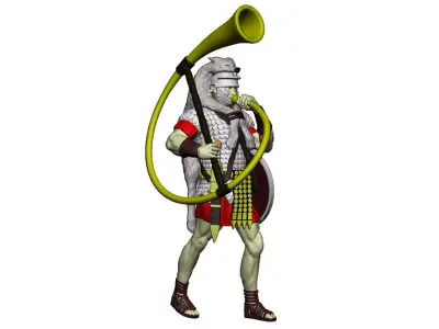 Cornicen 2 on the march 3D print model