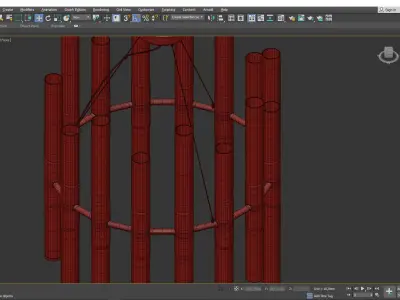 SMALL CANDELE CHANDELIER Low-poly 3D model